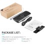 AGPTEK Manos Libres para Coche Bluetooth 5.0 con Siri, Google Asistente, Kit de Coche Altavoz Inalámbrico con Ranura de Tarjeta