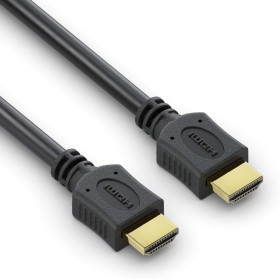 conecto Cable HDMI Alta Velocidad con Ethernet, Ultra-HD, conector chapado en oro, 4K, negro, 1,50m