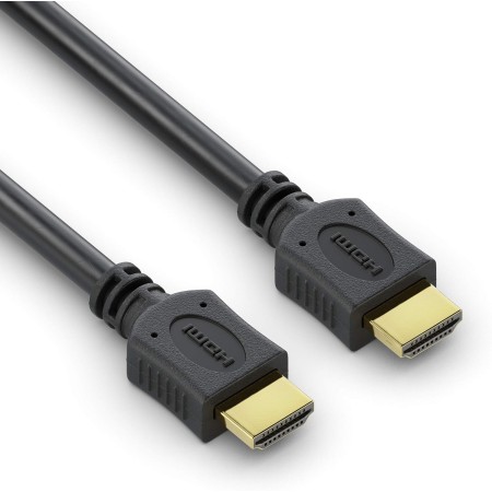 conecto Cable HDMI Alta Velocidad con Ethernet, Ultra-HD, conector chapado en oro, 4K, negro, 1,50m