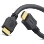 conecto Cable HDMI Alta Velocidad con Ethernet, Ultra-HD, conector chapado en oro, 4K, negro, 1,50m