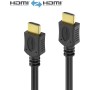 conecto Cable HDMI Alta Velocidad con Ethernet, Ultra-HD, conector chapado en oro, 4K, negro, 1,50m