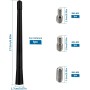 VooGenzek 6.5cm Mini Antena Coche Corta, Antena Radio Coche Universal, Antena de Coche Corta Pequeña, con 3 Tornillos M4/M5/M6