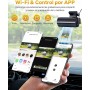 Cámara de Coche WiFi GKU Dashcam UHD 4K 2160P con Tarjeta 64G, Super Visión Nocturna, WDR, Diseño Ultra-Compacto, Gran Angular