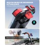 JOYROO Soporte Movil Moto,160mph Anti-vibración & 1s Lock Soporte Movil Bicicleta,5S Montaje & 360° Giratorio SoporteTelefono