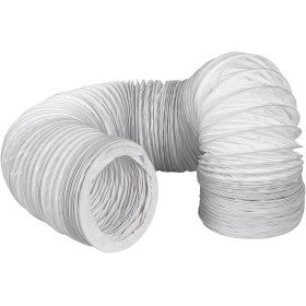MIRTUX Tubo Flexible de Aire Acondicionado PVC 4.5m 150mm diámetro. Manguera para máquina de aire Pingüino universal extralarga.