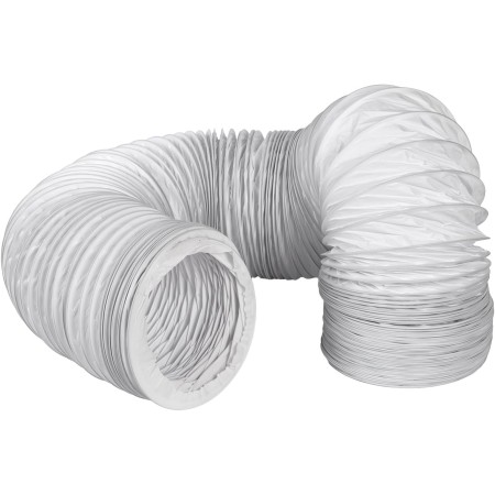 MIRTUX Tubo Flexible de Aire Acondicionado PVC 4.5m 150mm diámetro. Manguera para máquina de aire Pingüino universal extralarga.