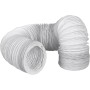 MIRTUX Tubo Flexible de Aire Acondicionado PVC 4.5m 150mm diámetro. Manguera para máquina de aire Pingüino universal extralarga.