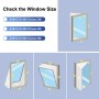 iRhodesy Kit Ventana Aire Acondicionado Portatil, Blanco Impermeable Adaptador Ventana Aire Acondicionado Utilizado para la