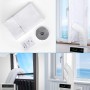 iRhodesy Kit Ventana Aire Acondicionado Portatil, Blanco Impermeable Adaptador Ventana Aire Acondicionado Utilizado para la