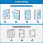 iRhodesy Kit Ventana Aire Acondicionado Portatil, Blanco Impermeable Adaptador Ventana Aire Acondicionado Utilizado para la