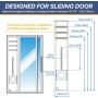 LOVIGA Sellado de Ventana Corredera para Secadora - Kit para Aire Acondicionado Portátil 25X102-162cm - Aislamiento 100% Efecto