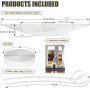 FERRGIA Kit Sellado Ventana Aire Acondicionado Portátil 400cm,Sello Universal para AC Móvil/Secadora,Fácil Instalación Sin