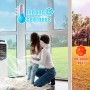 FERRGIA Kit Sellado Ventana Aire Acondicionado Portátil 400cm,Sello Universal para AC Móvil/Secadora,Fácil Instalación Sin