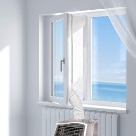 HOOMEE Cubierta Aislante Universal de Ventanas para Aire Acondicionado Portátil y Secadora (400 CM)- Apto para Todos los
