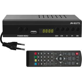TDT HD Receptor, Decodificador Terrestre, TDT Full HD -DVB-T2 - Compatible con HEVC265 - Digital Full HD 1080p/ Dolby/MPEG-2/4,