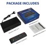 TDT HD Receptor, Decodificador Terrestre, TDT Full HD -DVB-T2 - Compatible con HEVC265 - Digital Full HD 1080p/ Dolby/MPEG-2/4,