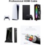 Ubluker 10K 8K 4K Cable HDMI 48Gbps 1.5M, Certificado Ultra Alta Velocidad HDMI® Cable 4K 240Hz 144Hz 8K60Hz 0.01ms HDR10+ ARC