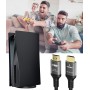 Ubluker 10K 8K 4K Cable HDMI 48Gbps 1.5M, Certificado Ultra Alta Velocidad HDMI® Cable 4K 240Hz 144Hz 8K60Hz 0.01ms HDR10+ ARC