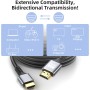 looyotul 4k Cable HDMI 5m de Ultra Alta Velocidad HDMI 2.0 Cable 4K@60Hz Conector Dorado 18gbps, Cable HDMI 3D Arc ethernet,Para