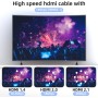 looyotul 4k Cable HDMI 5m de Ultra Alta Velocidad HDMI 2.0 Cable 4K@60Hz Conector Dorado 18gbps, Cable HDMI 3D Arc ethernet,Para