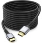 looyotul 4k Cable HDMI 5m de Ultra Alta Velocidad HDMI 2.0 Cable 4K@60Hz Conector Dorado 18gbps, Cable HDMI 3D Arc ethernet,Para