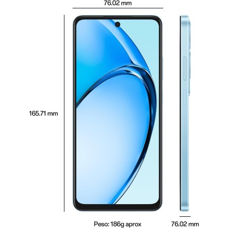 OPPO A60 4G - Smartphone Libre, 16GB(8GB+8GB) 256GB, Pantalla HD+ LCD 6.7", Cámara 50+2+8 MP, Android, Batería 5000mAh, Carga