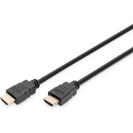 DIGITUS Cable de conexión HDMI de alta velocidad, tipo A - HDMI 2,0 - 1,0 m - Ultra HD 4k/60Hz - contactos chapados en oro -