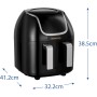 Russell Hobbs Air Fryer 8.5 L Double, Oil-Free Fryer, Two Separate Adjustable Baskets, Dietary, Synchronizable Cooking, 8