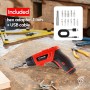 CASALS - Taladro atornillador a batería de 3,6V y 230rpm | Taladro inalámbrico con maletín de 52 puntas | Mini taladro de 1.3Ah
