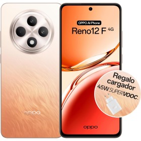 OPPO Reno12F 4G - Smartphone Libre con IA, 16GB (8GB+8GB) 256GB, Pantalla 2.5D AMOLED 6.7", Cámara 50+8+32 MP, Android, IP64,