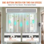 VEVOR Indoor Door Air Curtain 5ft 2 Speed 3566m³/h Wall Mount Air Curtain Indoor Fan Over Door with High Limit Switch