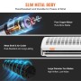 VEVOR Indoor Door Air Curtain 5ft 2 Speed 3566m³/h Wall Mount Air Curtain Indoor Fan Over Door with High Limit Switch