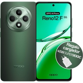 OPPO Reno12F 5G - Smartphone Libre con IA, 16GB (8GB+8GB) 256GB, Pantalla 2.5D AMOLED 6.7", Cámara 50+8+32 MP, Android, IP64,