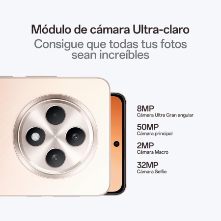 OPPO Reno12F 5G - Smartphone Libre con IA, 16GB (8GB+8GB) 256GB, Pantalla 2.5D AMOLED 6.7", Cámara 50+8+32 MP, Android, IP64,