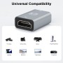 HDMI Couple 2.1, BORLTER CLAMP Madre a Madre del Extensor HDMI, 8K@60Hz/4K@120Hz Conector de Cable HDMI 3D uhd HDR ARC, Adecuado