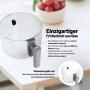 Lauben Glass&Grill Air Fryer 3-in-1 5500BG Hot Air Fryer with 5.5L Capacity, Glass Fry Basket, 6 Programs + Manual Adjustment, 3