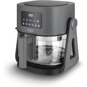 Lauben Glass&Grill Air Fryer 3-in-1 5500BG Hot Air Fryer with 5.5L Capacity, Glass Fry Basket, 6 Programs + Manual Adjustment, 3