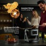 Lauben Glass&Grill Air Fryer 3-in-1 5500BG Hot Air Fryer with 5.5L Capacity, Glass Fry Basket, 6 Programs + Manual Adjustment, 3