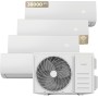 Air conditioning Split 4500 Frigorias, EVVO CLIMA cooling and heating, WIFI, Motor inverter, heat pump, class A++/A+,
