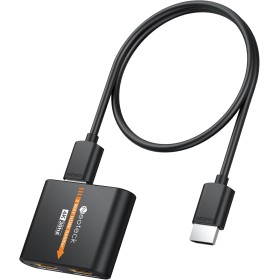 Neoteck Divisor HDMI 4K HDMI Splitter 1 Entrada 2 Salidas Admite 3D y 4K x 2K (30hz) para Monitores Dobles Duplicar/Espejar con