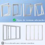 Sealed Window Air Conditioning 400 cm, Portable Air Conditioner Window Kit Double Zip, Blocks Hot Air, Easy Installation, for