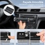RDS Radio Coche Bluetooth Extraible, Wistrue FM/Am Autoradio Bluetooth 5.0 Manos Libres,1DIN Autoradio Stéreo 65Wx4 Soporta