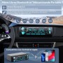 RDS Radio Coche Bluetooth Extraible, Wistrue FM/Am Autoradio Bluetooth 5.0 Manos Libres,1DIN Autoradio Stéreo 65Wx4 Soporta