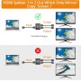 Neoteck Divisor HDMI 4K HDMI Splitter 1 Entrada 2 Salidas Admite 3D y 4K x 2K (30hz) para Monitores Dobles Duplicar/Espejar con