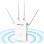 NEWFAST Amplificador Señal WiFi Repetidor WiFi, 300Mbps Amplificador Wi-Fi 2.4GHz Banda Extensor WiFi con 4 Antenas de Alta