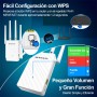 NEWFAST Amplificador Señal WiFi Repetidor WiFi, 300Mbps Amplificador Wi-Fi 2.4GHz Banda Extensor WiFi con 4 Antenas de Alta