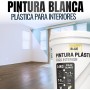 Snappy blue Pintura Blanca [4KG] Interior Lavable de aspecto Mate, Pintura Plastica Blanca Interior para Múltiples Superficies