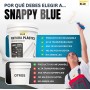 Snappy blue Pintura Blanca [4KG] Interior Lavable de aspecto Mate, Pintura Plastica Blanca Interior para Múltiples Superficies