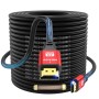 jojobnj 8K HDMI Cable 2m High Speed HDMI Cable 48Gbps 8K@60Hz 4K@120Hz, HDCP 2.2 & 2.3, DTS:X, HDR 10 Compatible con Roku