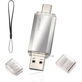 Tipo C Memoria 2 en 1 USB 128gb, Pen Drive USB C 128 GB Tipo C Y USB 2.0 Memoria Flash 128gb para Smartphones